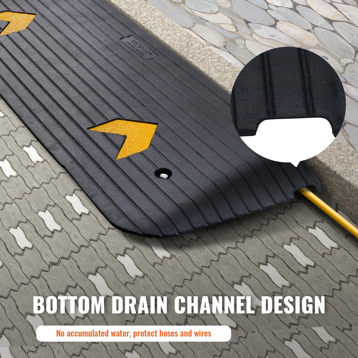 Threshold Ramp Rubber Upgraded 3.8cm Rise 15 Tons Non-Slip Wheelchair Scooter