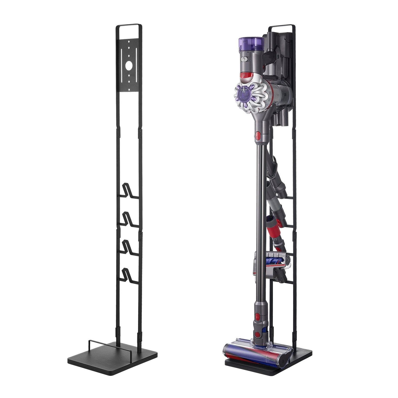 Vacuum Stand for Dyson V6-V15, Stable Holder with 4 Hooks for Cordless Vacuums