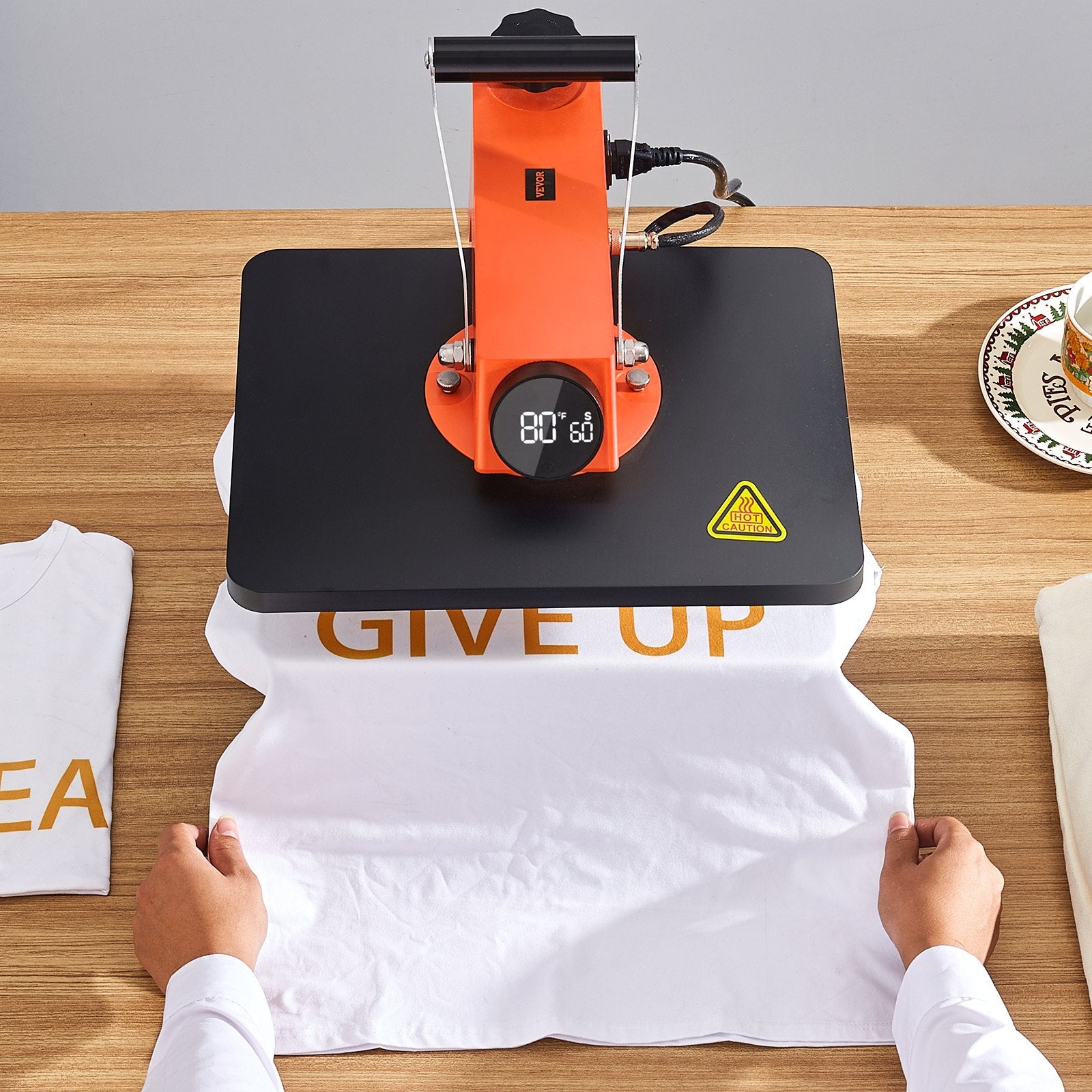 Heat Press Machine 8-in-1 Sublimation 12x15in T-Shirts Hats Mugs Swing Away