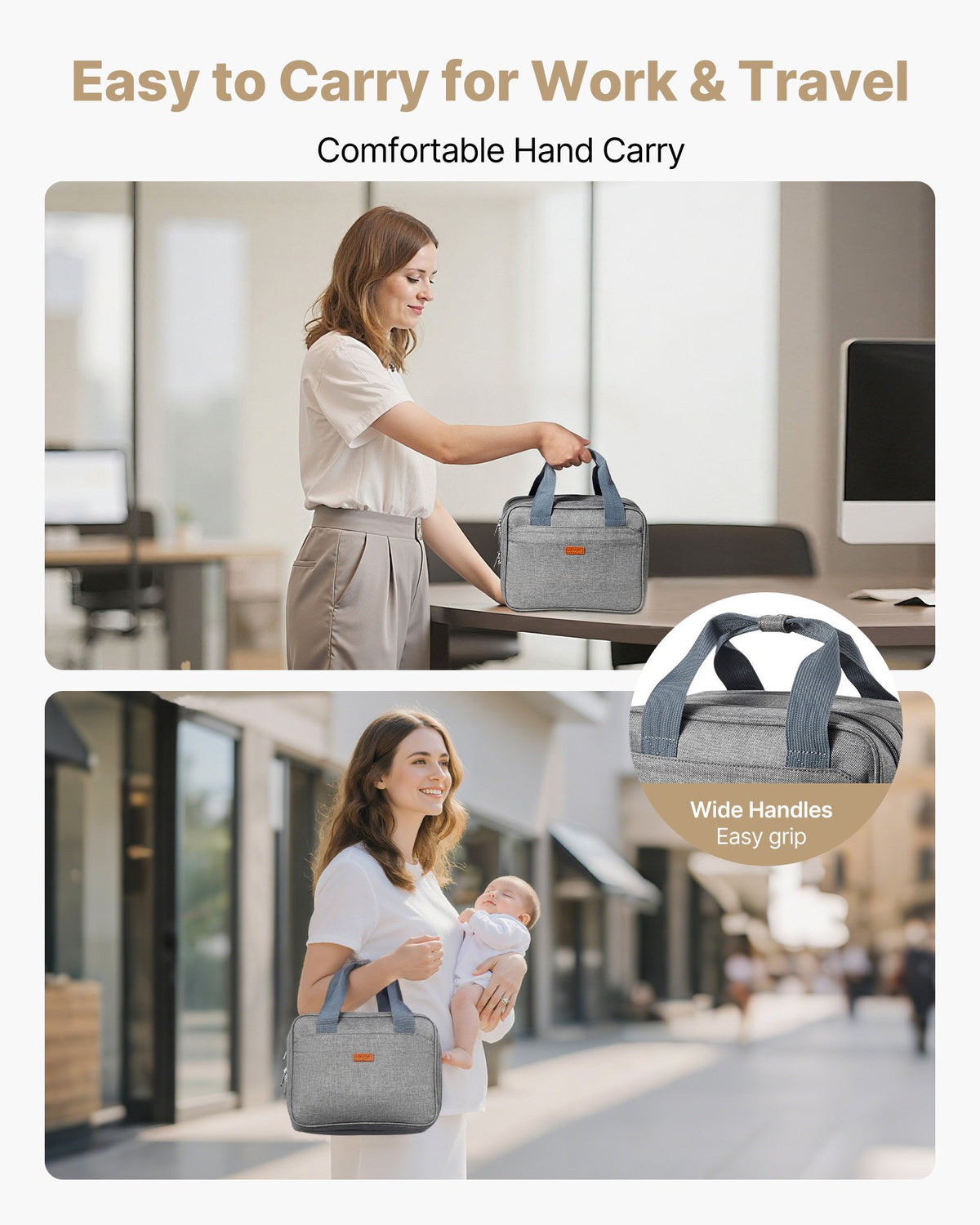 Wearable Breast Pump Bag Ice Pack Fits M5 M6 Storage Carry Case Grey