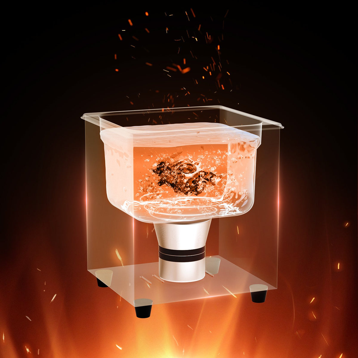 Cleaner Ultrasonic 2L with Heater Timer Basket Professional Digital 60W Machine