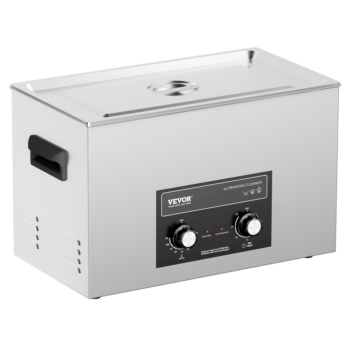30L Ultrasonic Cleaner 360W with Heater Timer Basket Digital Sonic Cavitation