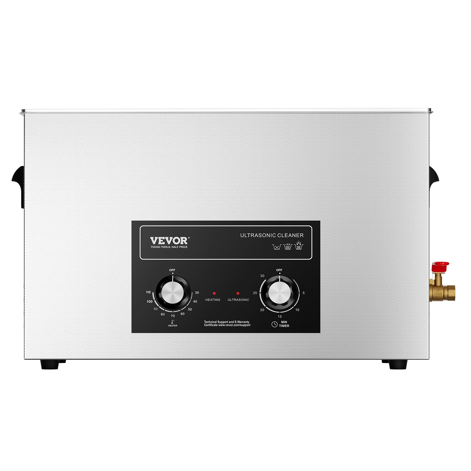 30L Ultrasonic Cleaner 360W with Heater Timer Basket Digital Sonic Cavitation