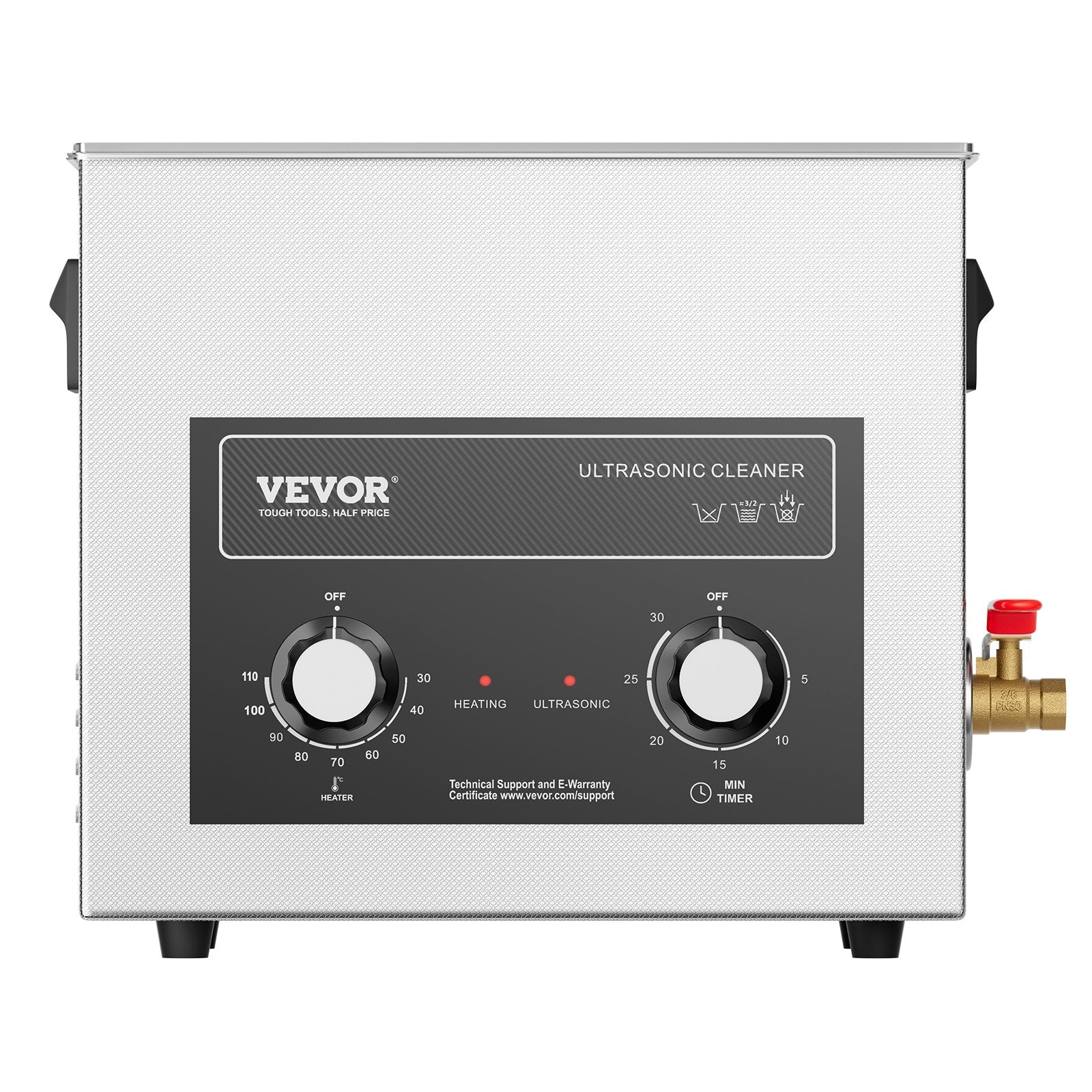 Ultrasonic Cleaner 6L with Heater Timer Basket Professional Digital 180W