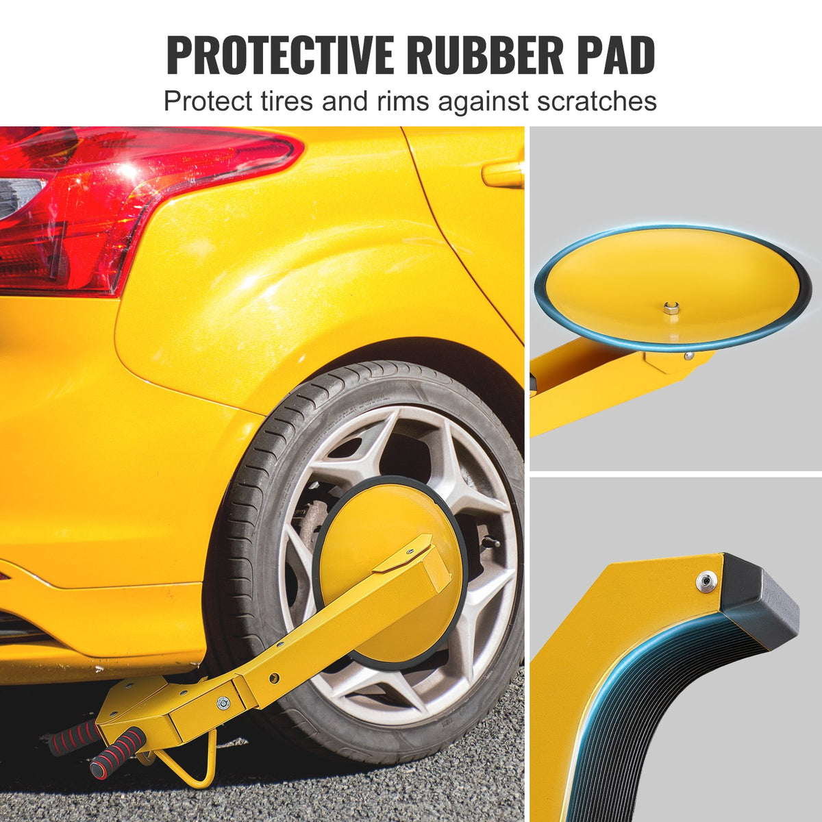 Wheel Lock Clamp 2-Pack Heavy Duty Anti-Theft Adjustable Tire Boot for RV Cars