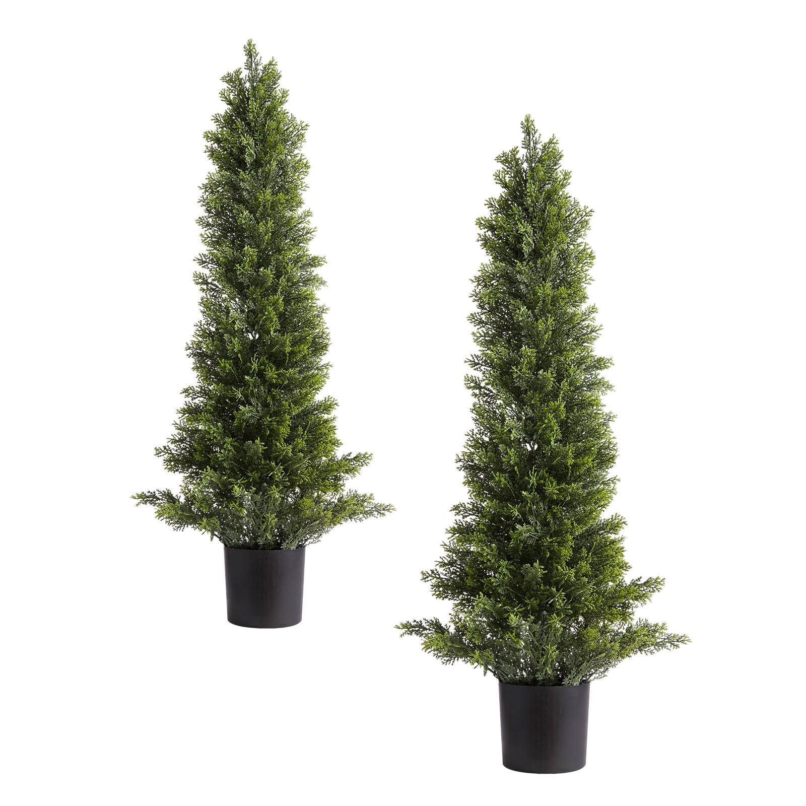 Artificial Topiary Cedar Trees 2-Pack 914mm Faux Pine Indoor Outdoor Décor