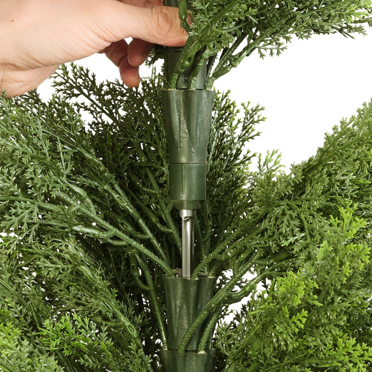 Artificial Topiary Cedar Trees 2-Pack 1219mm Faux Pine Indoor Outdoor Décor