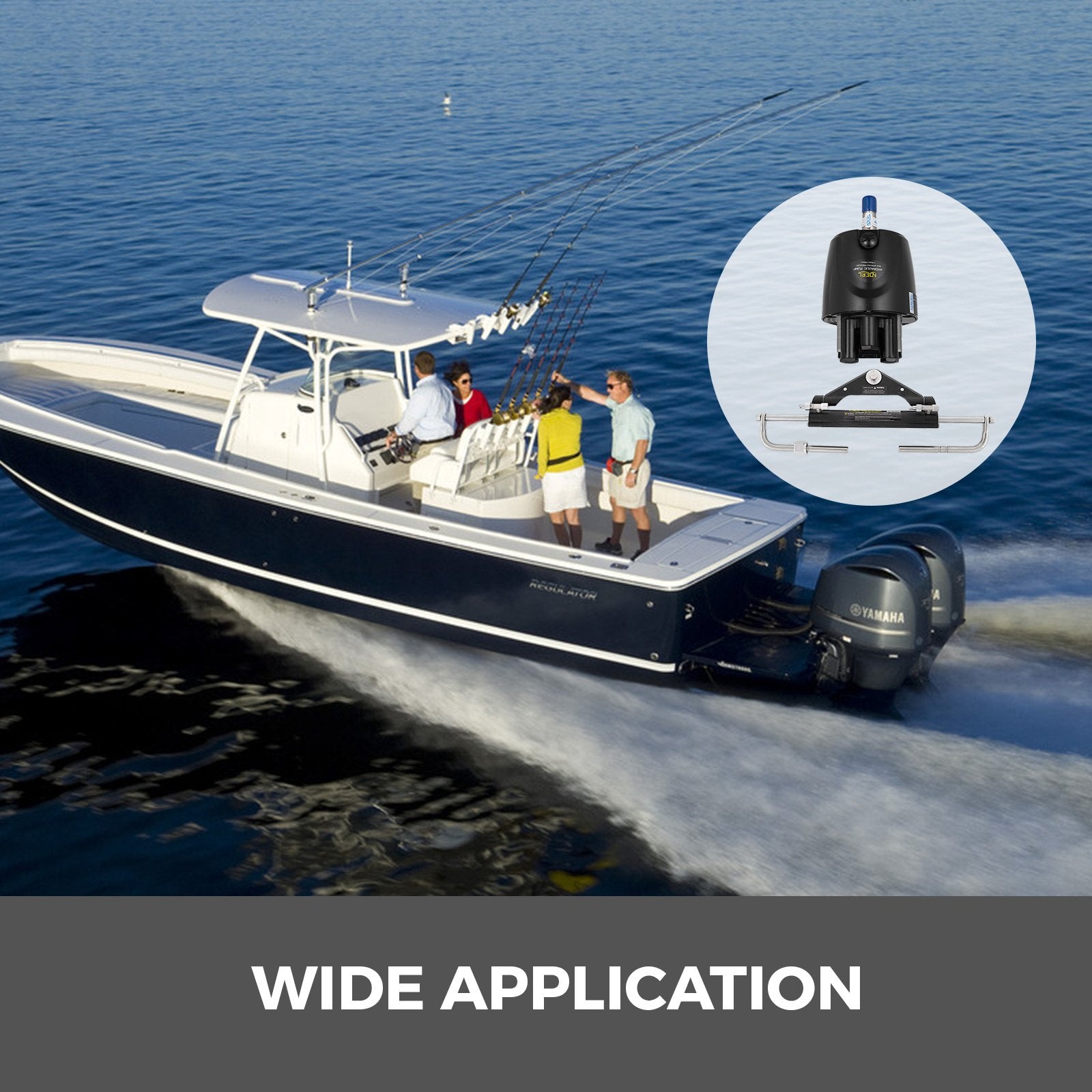 Hydraulic Outboard Steering Kit 150HP Marine Boat System with Pump & Cylinder