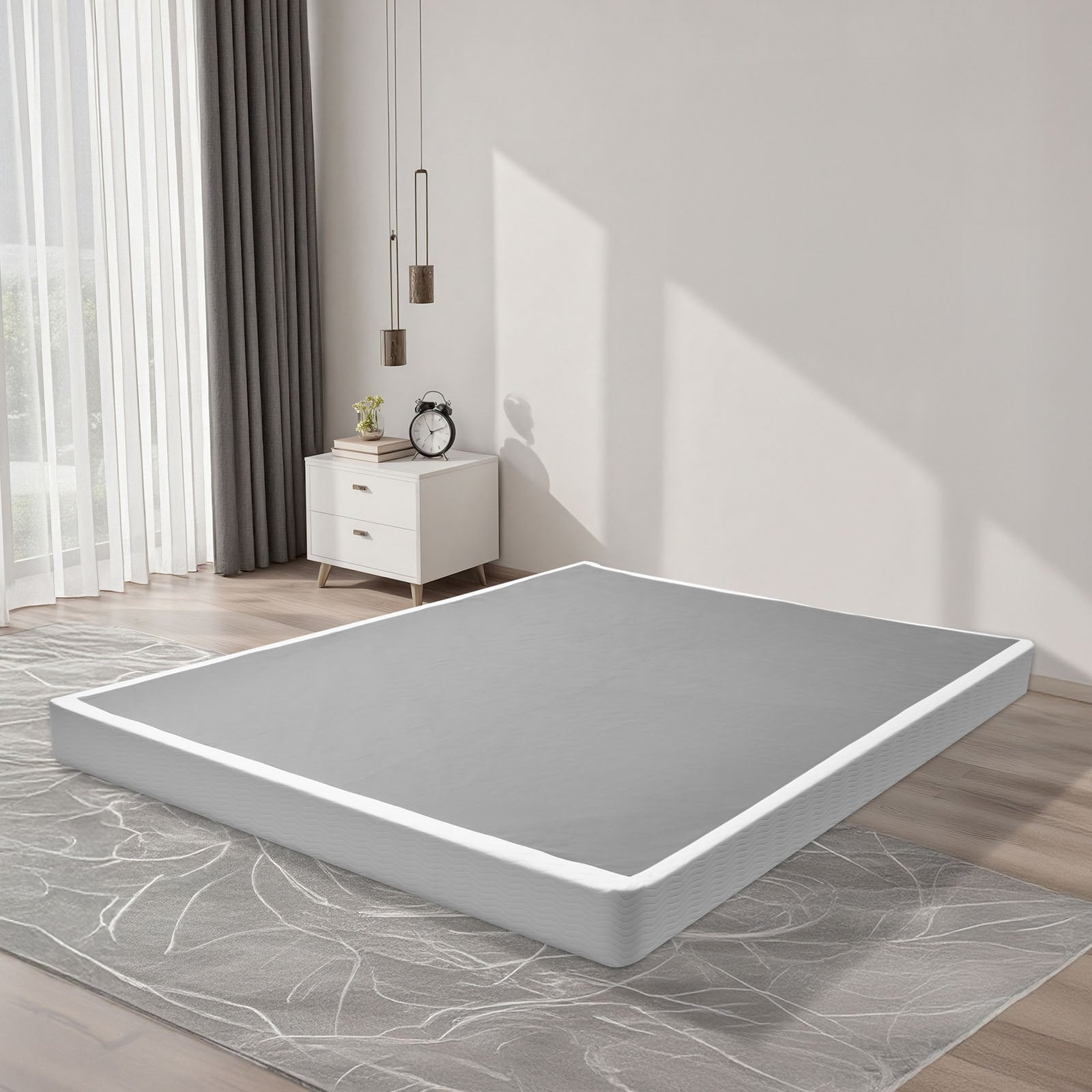 Heavy Duty Metal Box Spring Bed Frame Mattress Foundation