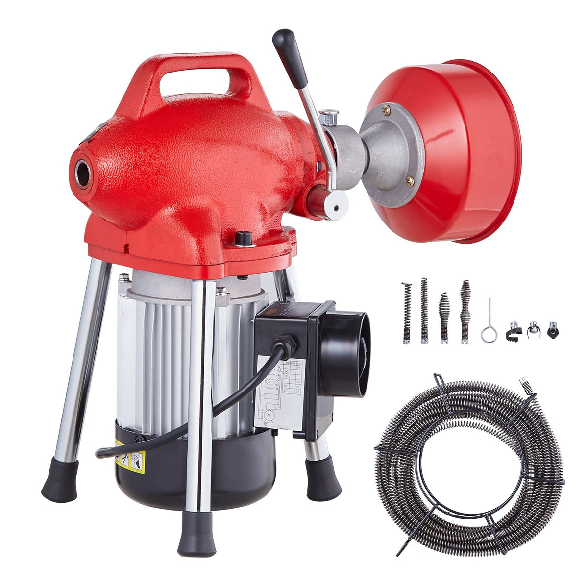 Drain Cleaner Machine 66FT x 5/8in, 250W Electric Sewer Snake Auger