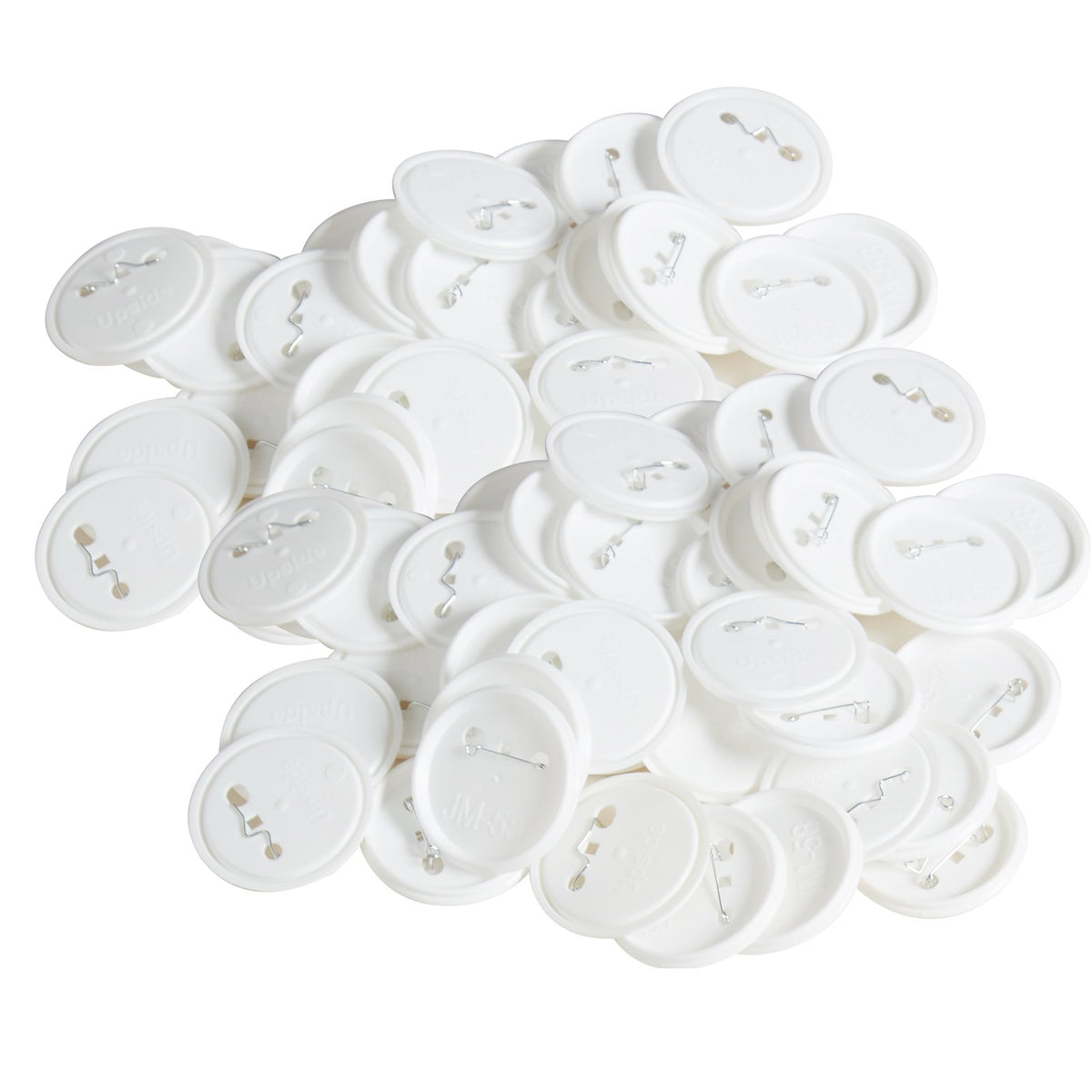 500 Sets 2.25" 58MM Pin Back Button Parts DIY Badge Parts with Tops Films