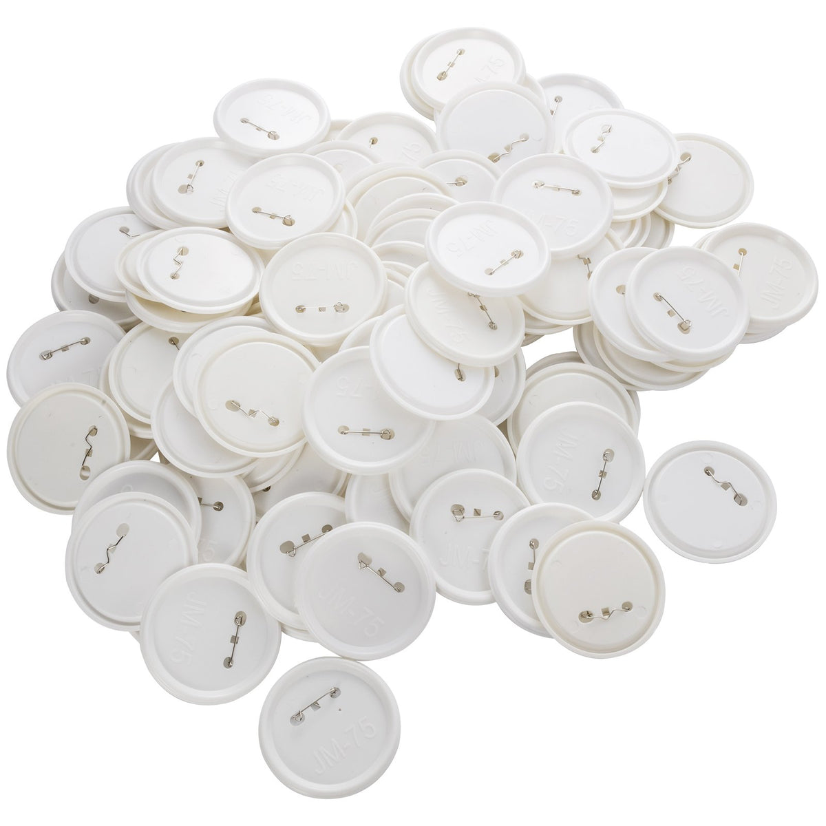 200 Sets 3" 75MM Pin Back Button Parts DIY Badge Parts with Tops Films