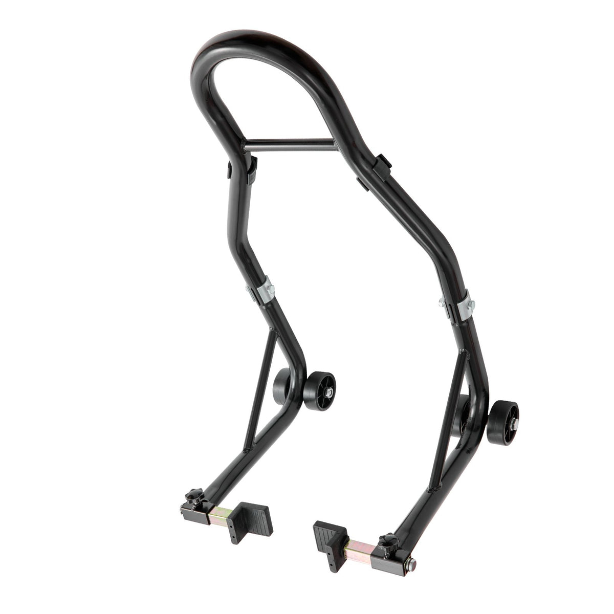 Motorcycle Rear Wheel Stand U+L Fork Swingarm 390kg Heavy Duty Lift Jack Black