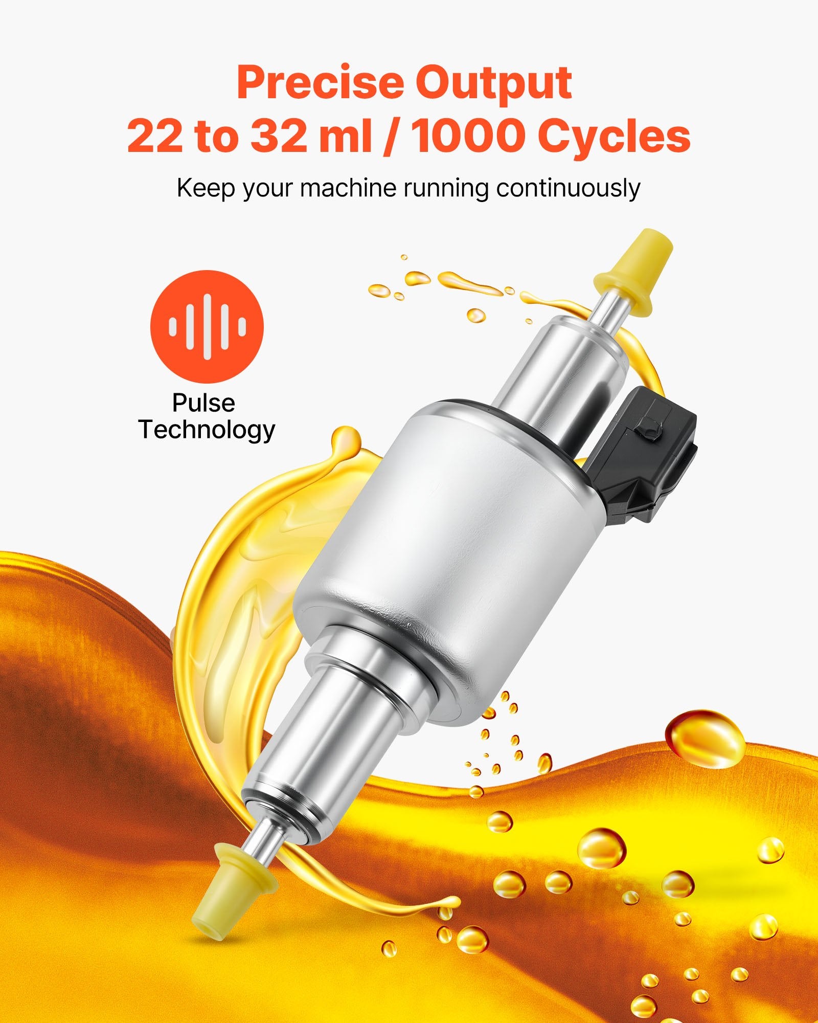 12/24V Diesel Heater Fuel Pump 22-32ML Quiet Pump for 2KW-8KW Heaters