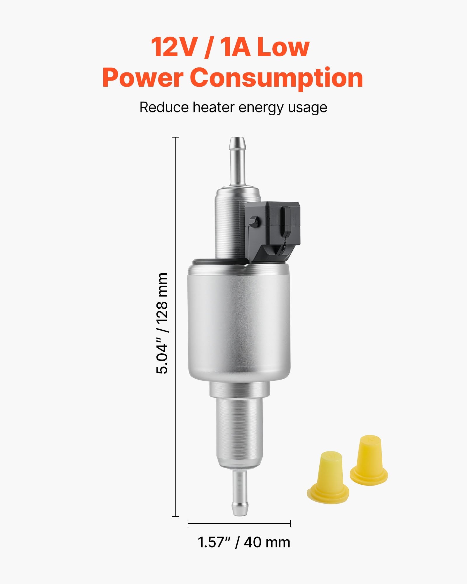 12/24V Diesel Heater Fuel Pump 22-32ML Quiet Pump for 2KW-8KW Heaters