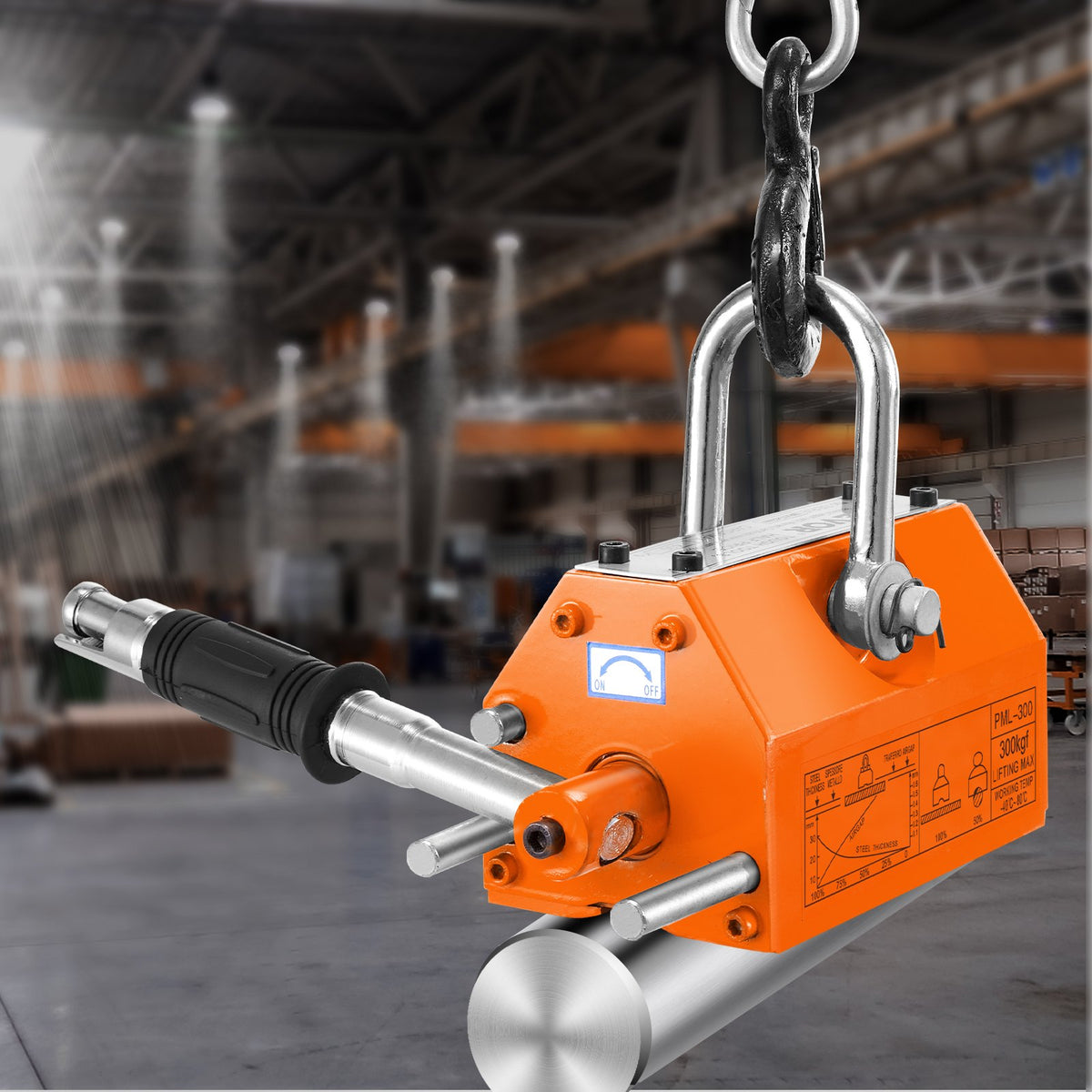 Magnetic Lifter 300KG 2.5 Safety Factor Neodymium Steel Permanent Lift Magnet