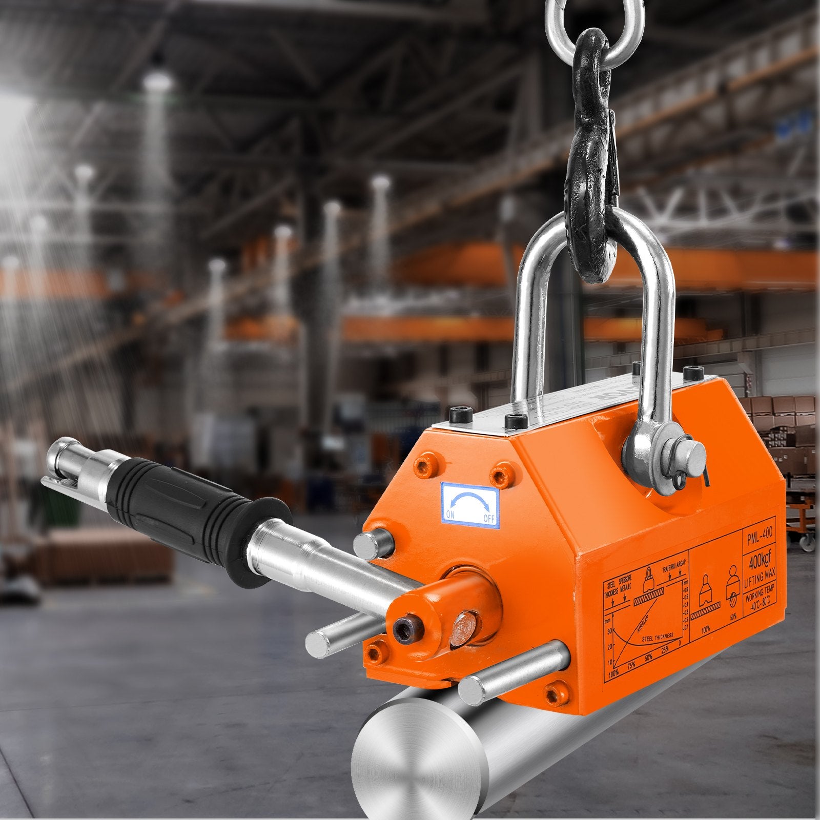 Magnetic Lifter 400KG 2.5 Safety Factor Neodymium Steel Permanent Lift Magnet