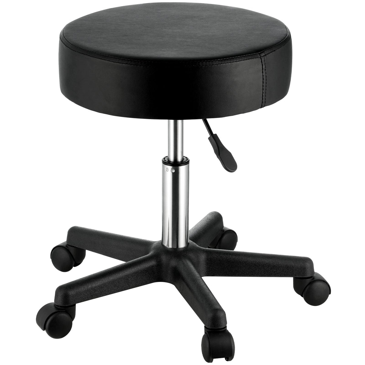 Adjustable Rolling Stool with Wheels 400 lbs Swivel Seat Chair