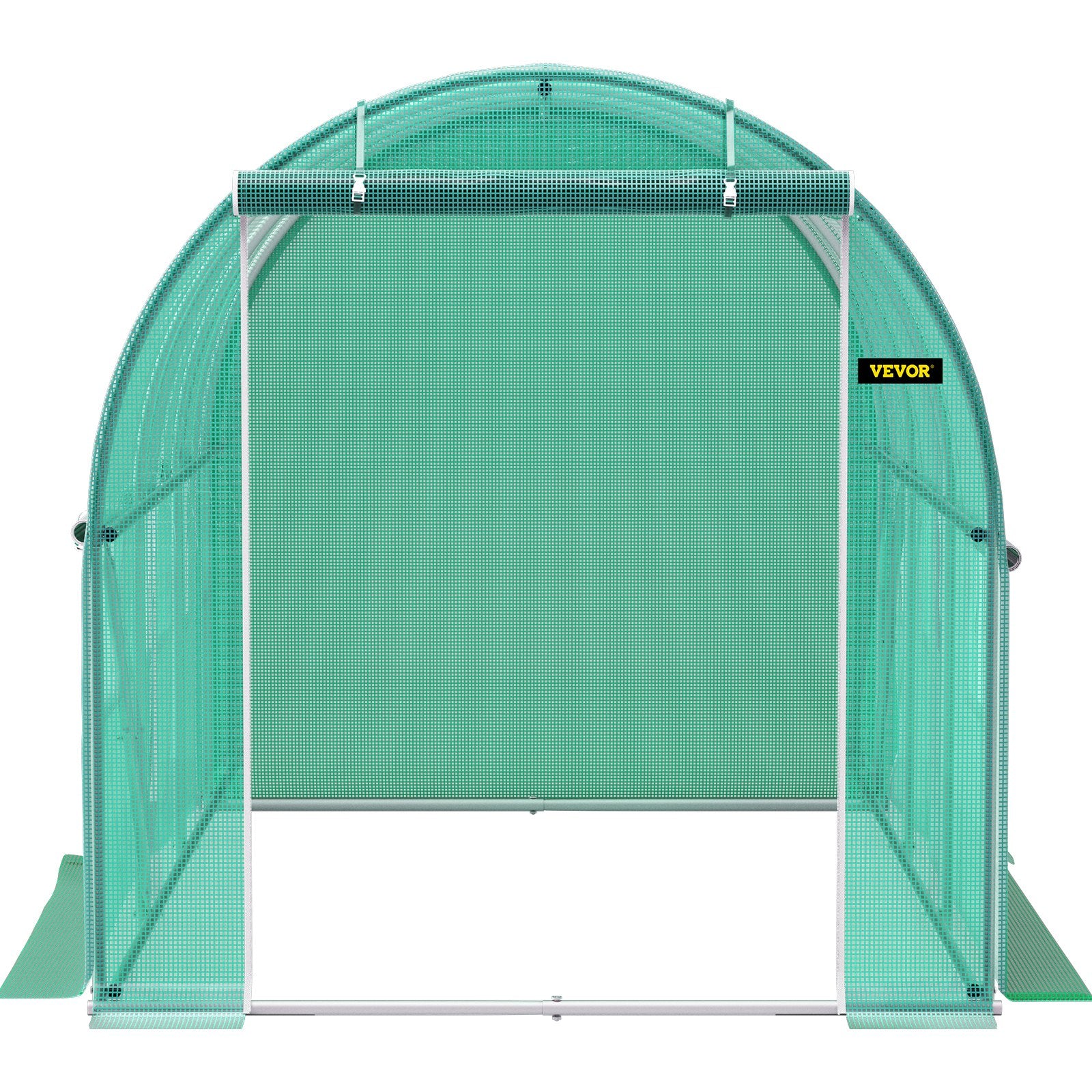 Tunnel Greenhouse Walk-in 9.8x6.6x6.6ft Portable Steel Hoops Doors Windows