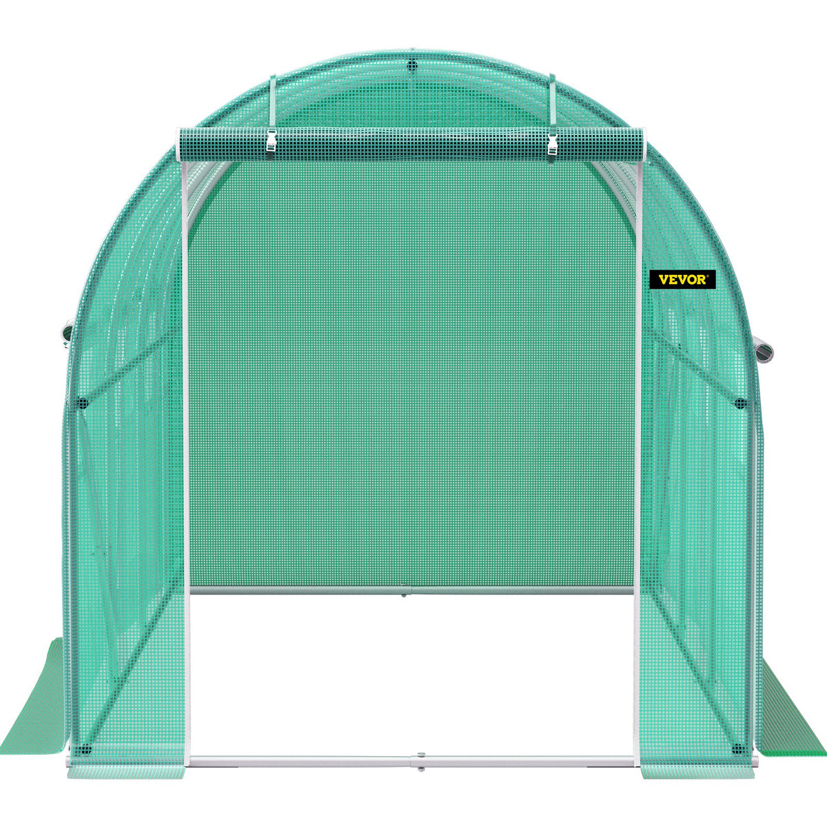 Walk-in Tunnel Greenhouse 12x7x7ft Portable Plant House with Steel Hoops Door