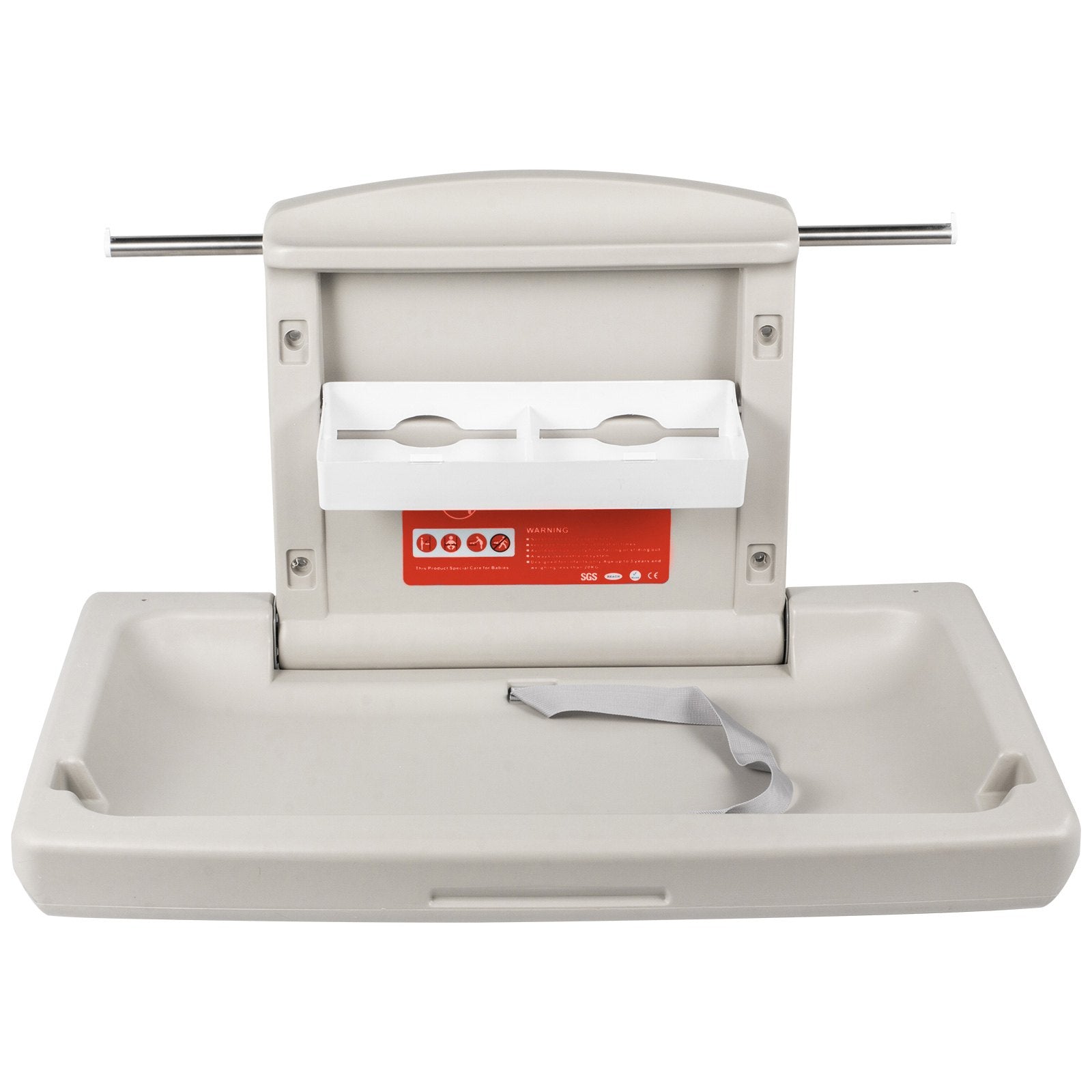 Baby Changing Table Wall-Mounted Fold-Down Vertical Diaper Changing Station