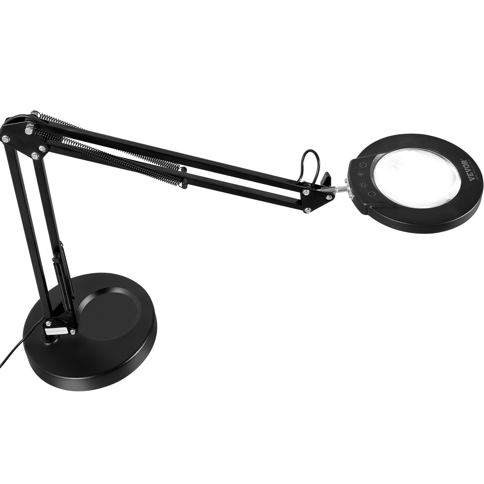 5X Magnifying Glass with LED Light and Stand 2-in-1 Desk Clamp Magnifier