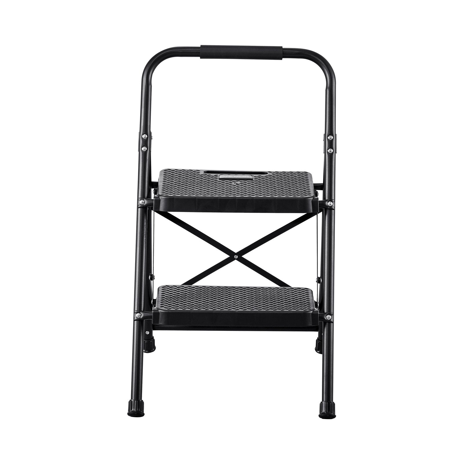 Folding Step Ladder with Anti-Slip Pedal and Handgrip for Home & Office