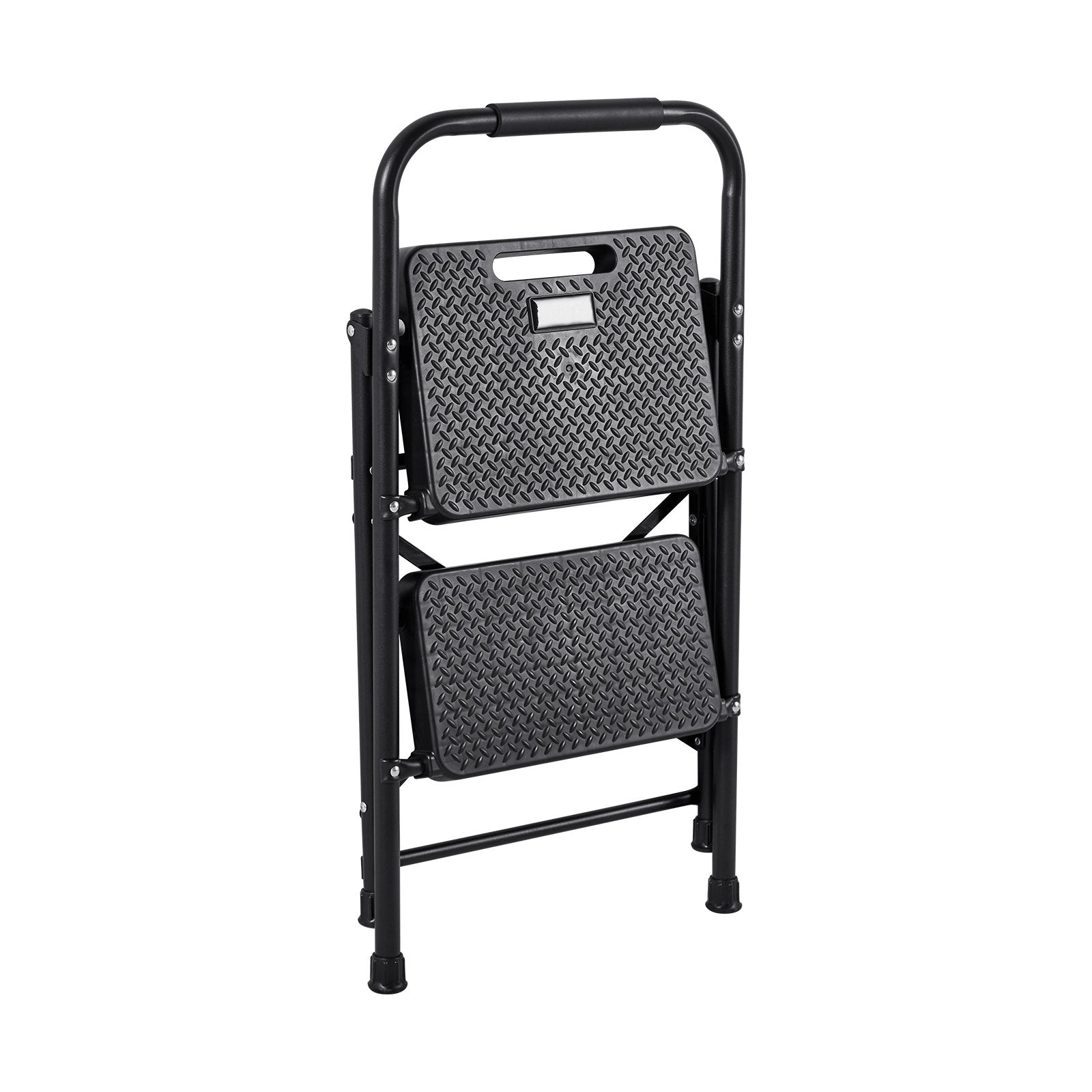 Folding Step Ladder with Anti-Slip Pedal and Handgrip for Home & Office