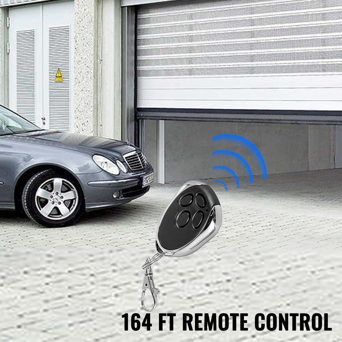 Garage Roller Door Opener 800N 110V Electric Auto Gate Opener Kit with 2 Remotes