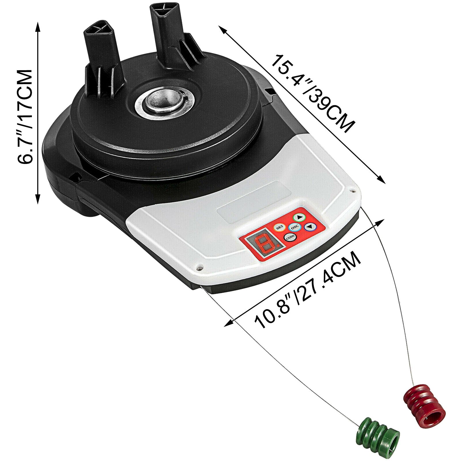 Garage Roller Door Opener 800N 110V Electric Auto Gate Opener Kit with 2 Remotes