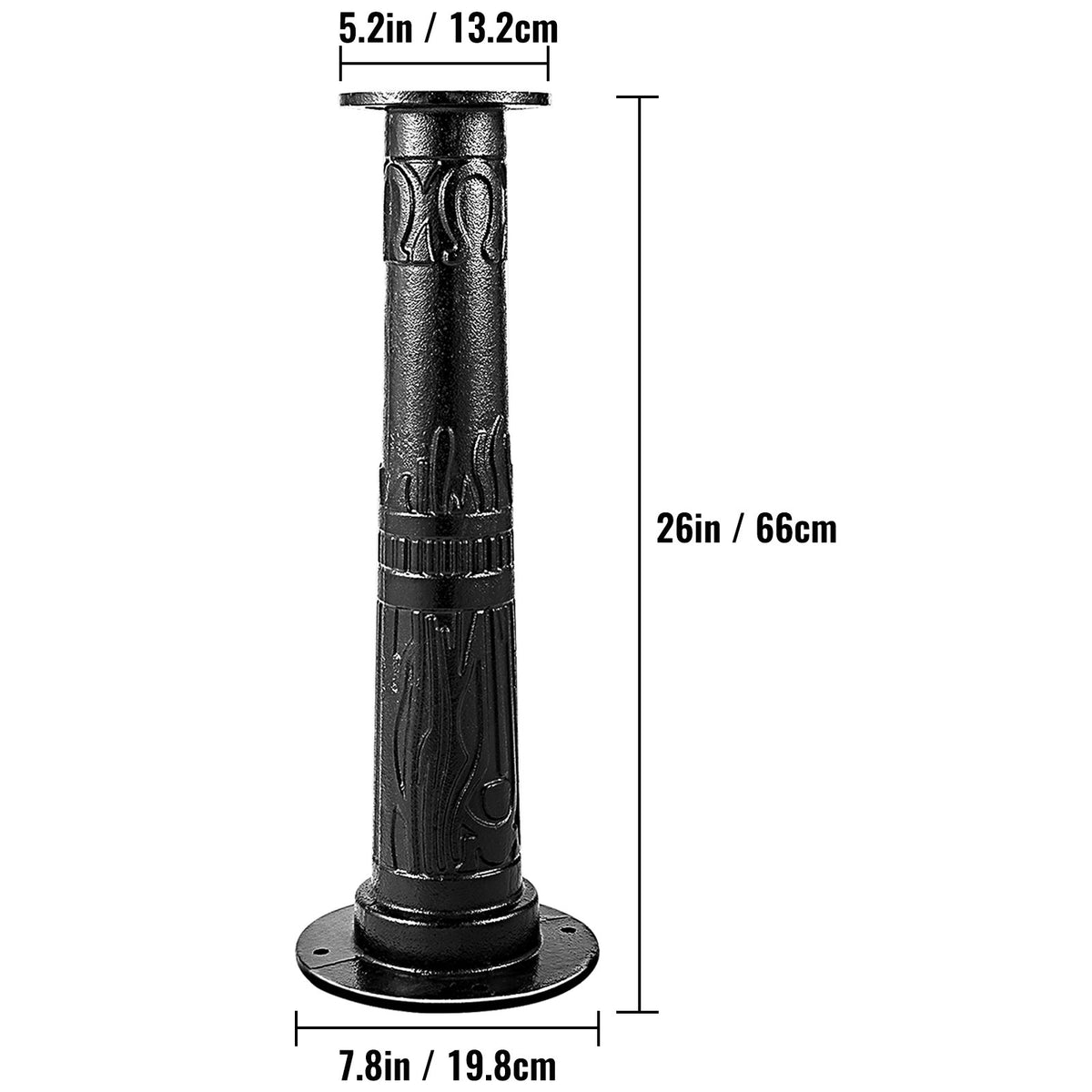 Antique Hand Water Pump Stand Cast Iron Pitcher Well Pump for Home Yard Black