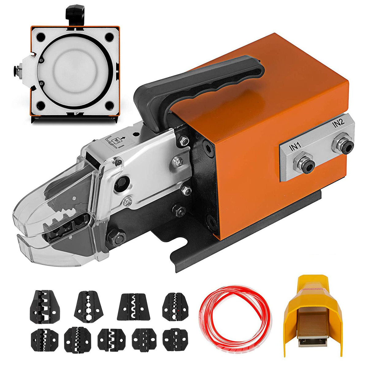 Pneumatic Crimping Tool AM-10 Air Powered Wire Terminal Crimper 16mm2