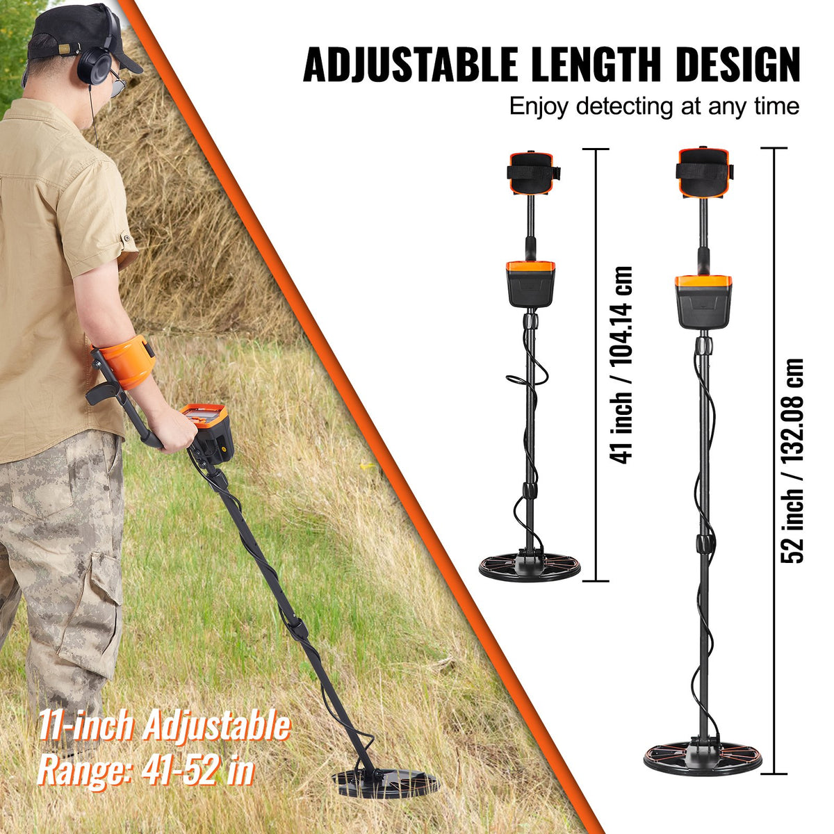 Professional Metal Detector Waterproof LCD MultiMode Treasure Hunt