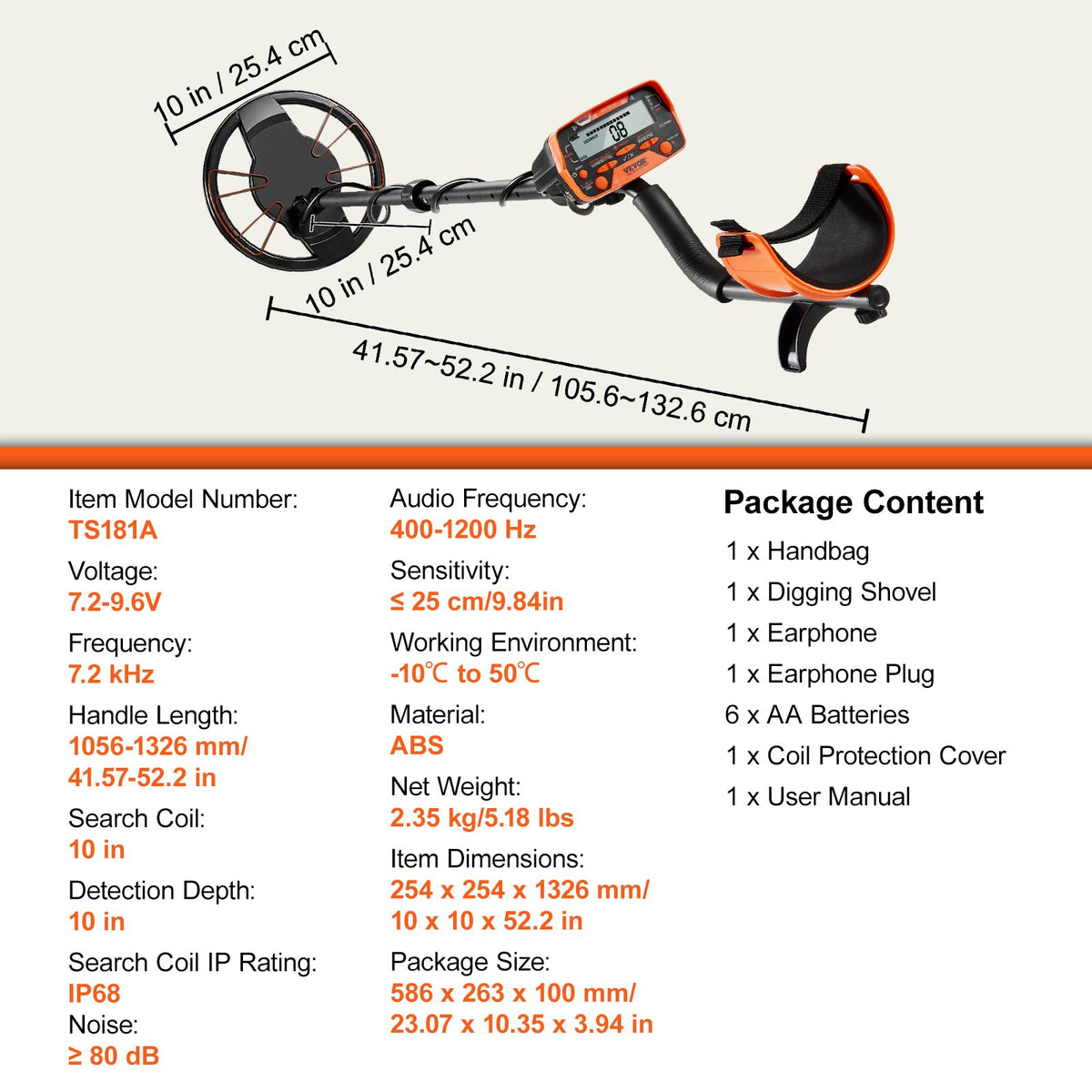 Professional Metal Detector Waterproof LCD MultiMode Treasure Hunt
