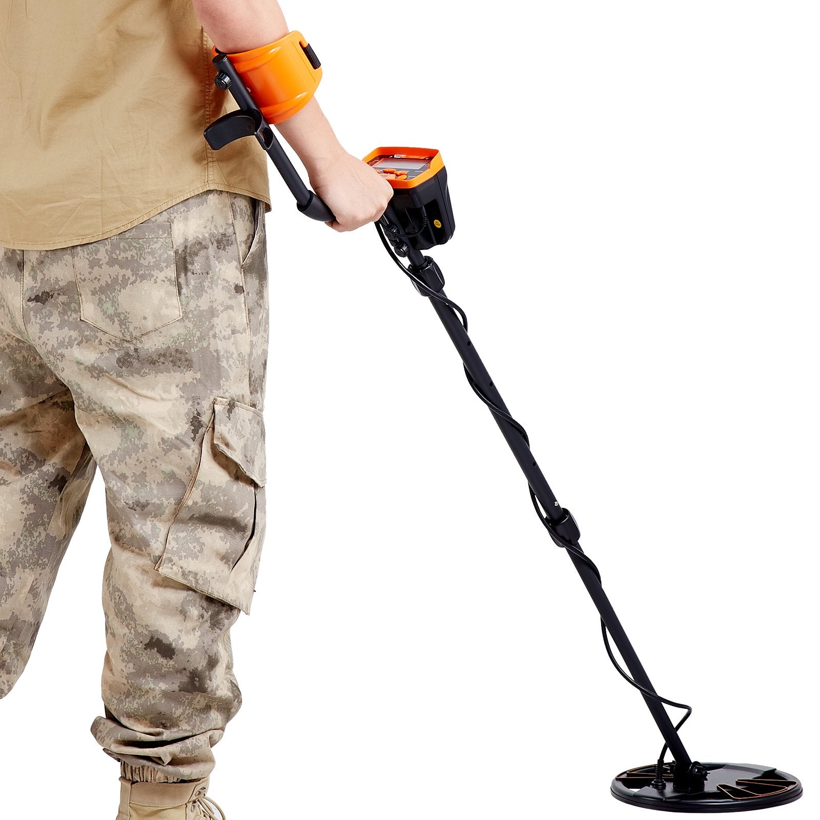 Professional Metal Detector Waterproof LCD MultiMode Treasure Hunt
