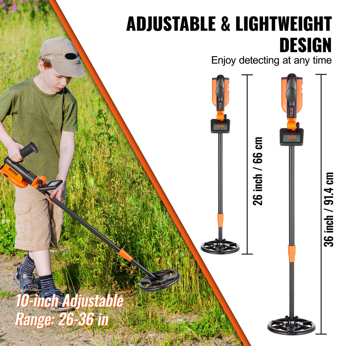 Professional Metal Detector Waterproof LCD MultiMode Treasure Hunt