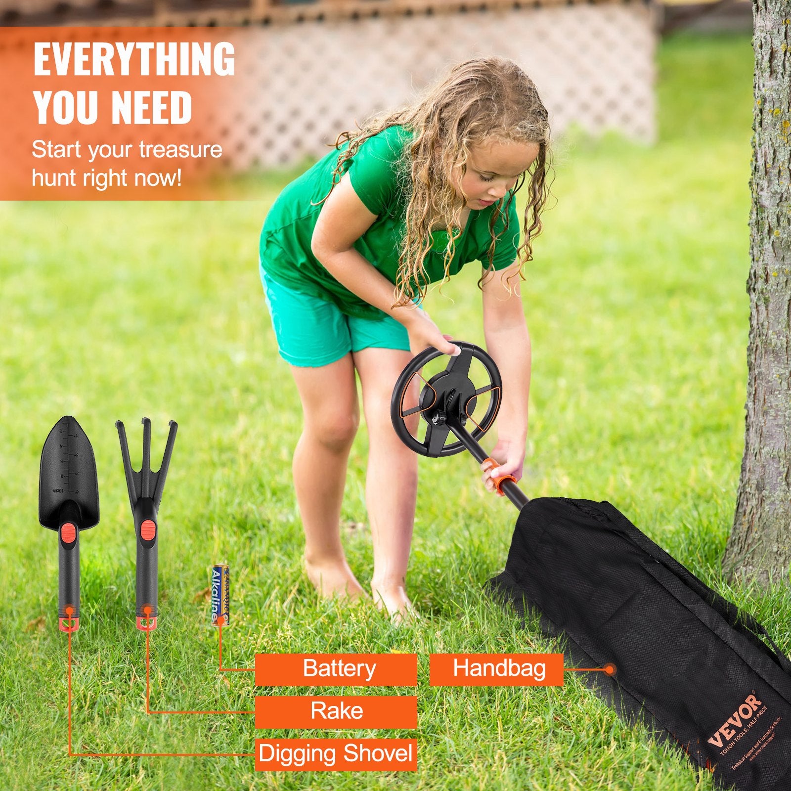 Professional Metal Detector Waterproof LCD MultiMode Treasure Hunt