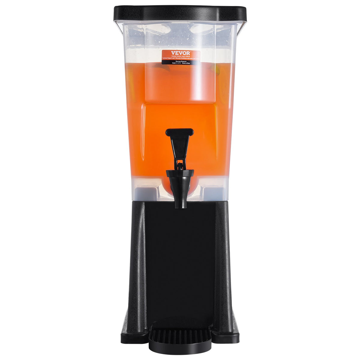 Beverage Dispenser, 3 Gallon Plastic Drink Dispenser with Stand, Spigot, and Lid