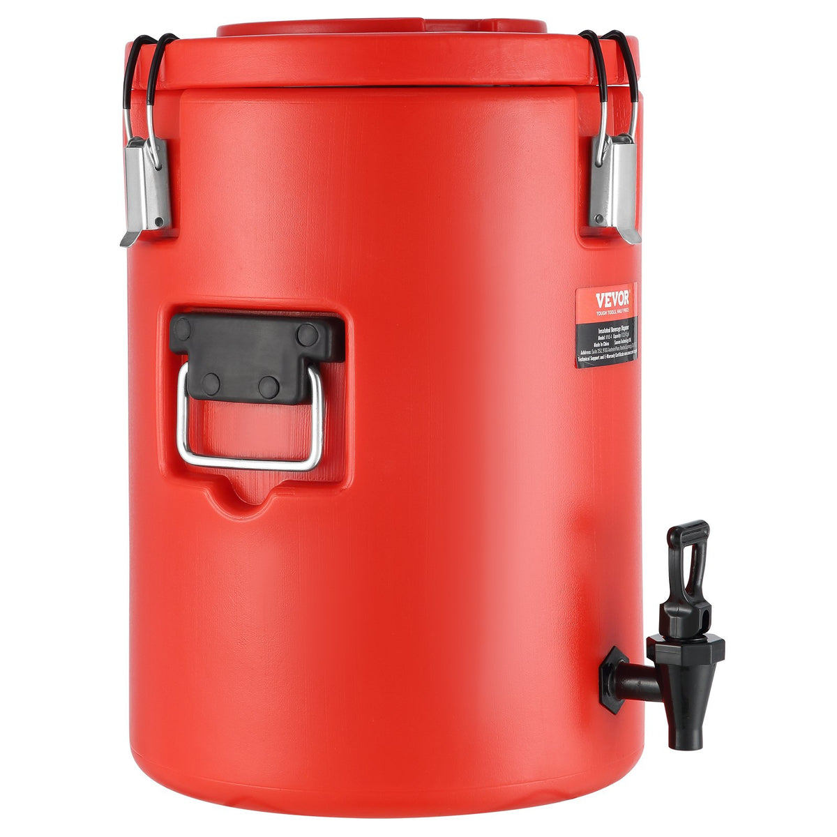17.2L Stainless Steel Insulated Beverage Dispenser with Spigot and Handle
