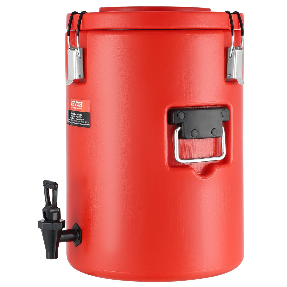 17.2L Stainless Steel Insulated Beverage Dispenser with Spigot and Handle