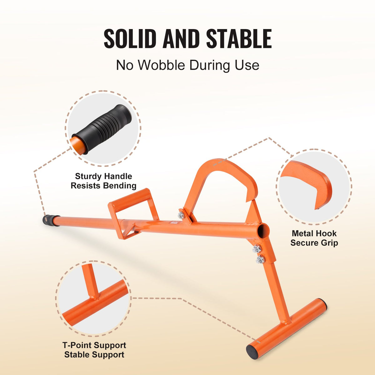 Timberjack 46.5in 4-in-1 Heavy Duty Steel Log Lifter Cant Hook Logging Tool