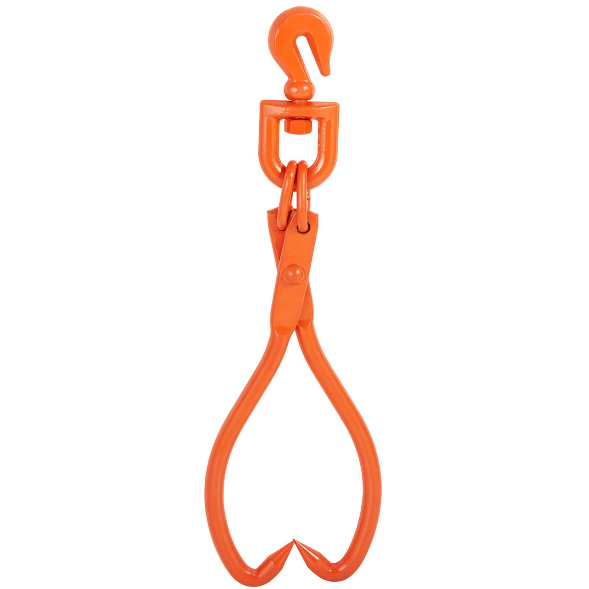 Log Skidding Tongs 45.7cm 2-Claw Heavy Duty Rotating Steel Log Lifting Tool