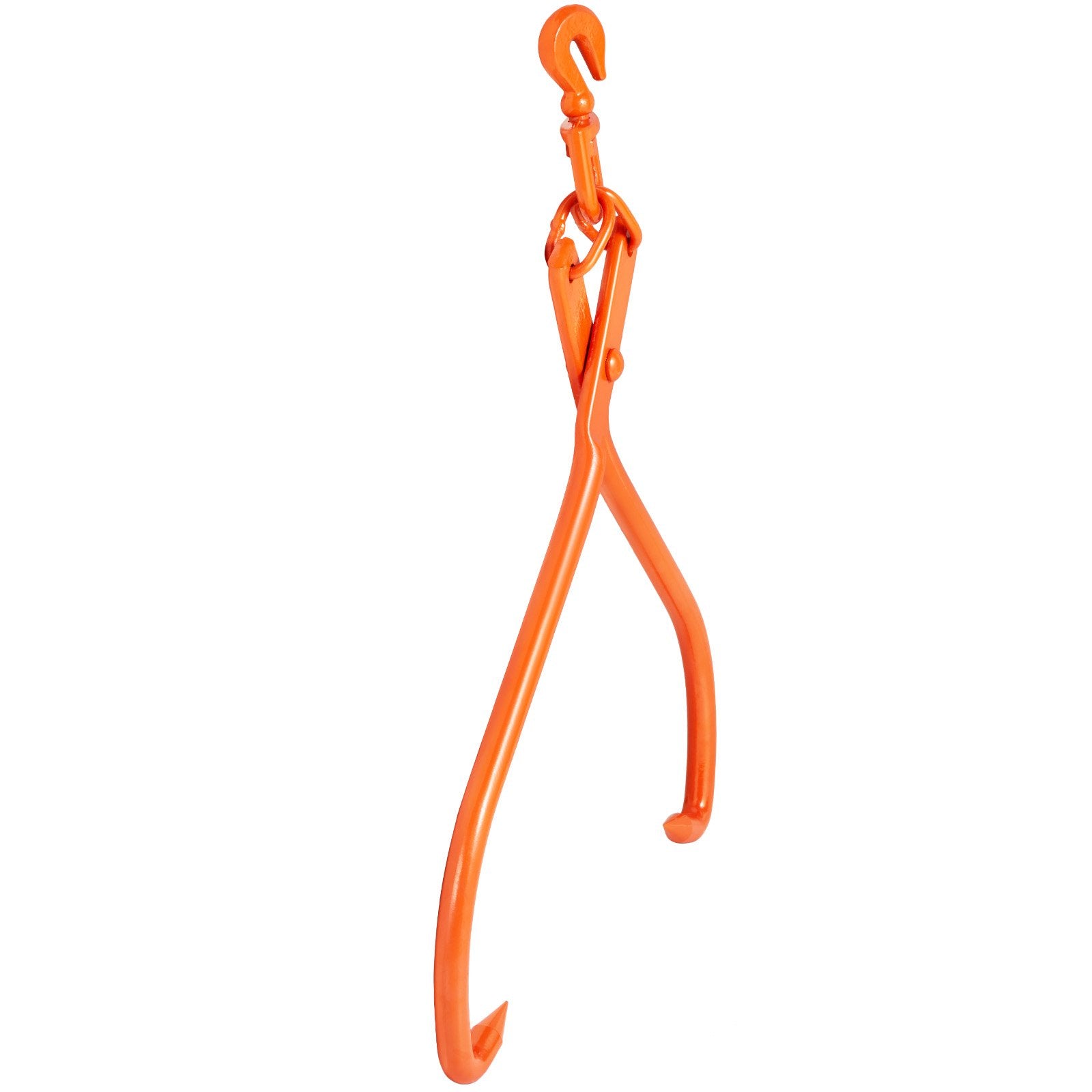Log Skidding Tongs 81.3cm 2-Claw Rotating Steel Lumber Lifting Tool 700kg
