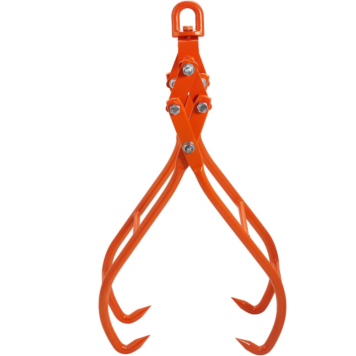 36 Inch Timber Claw Hook 4-Claw Log Grapple 1500kg Swivel Steel Tongs