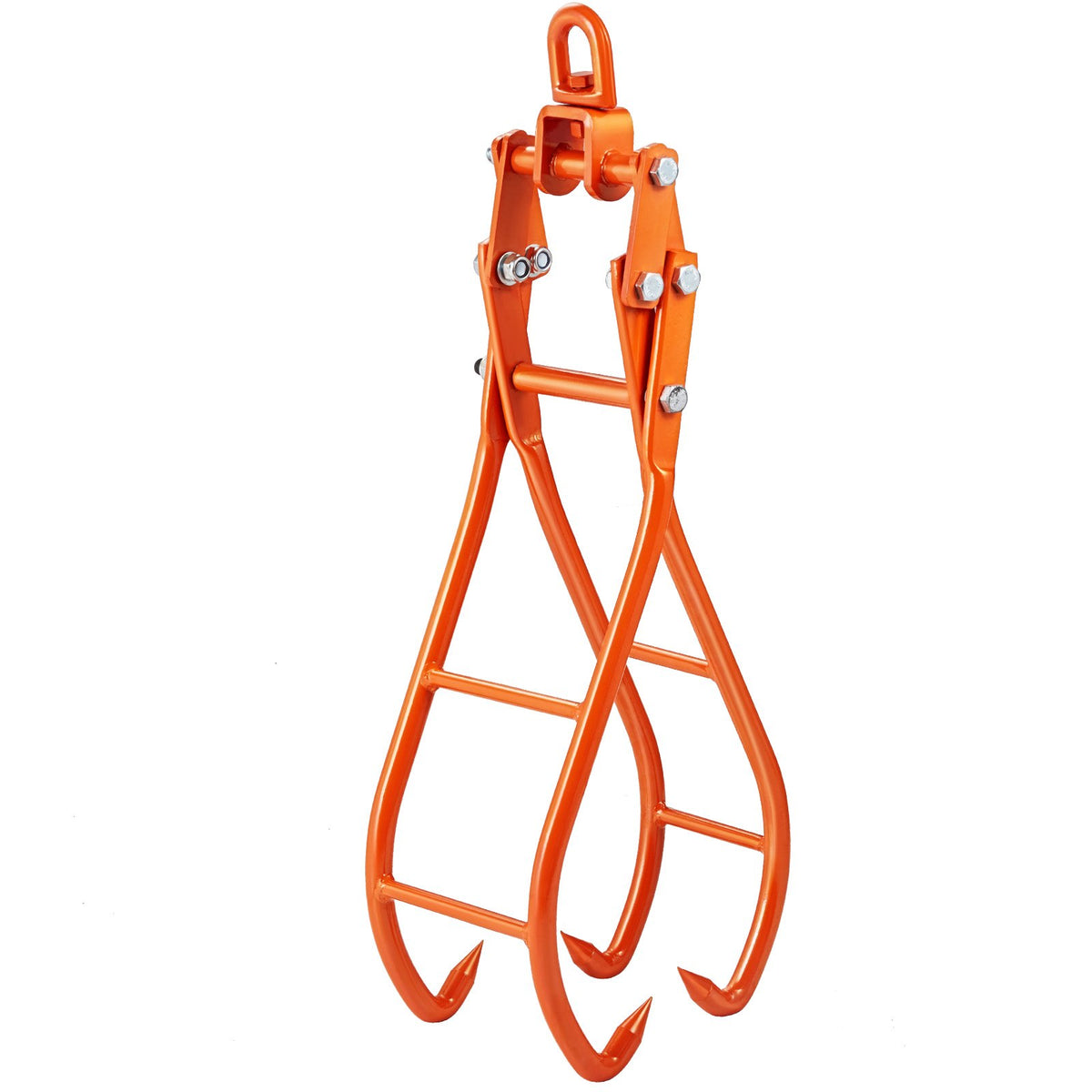36 Inch Timber Claw Hook 4-Claw Log Grapple 1500kg Swivel Steel Tongs