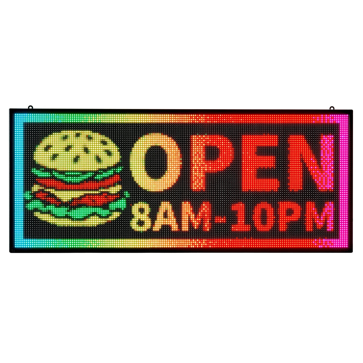 Programmable LED Sign P6 Full Color Scrolling Panel 40x18in Bluetooth APP
