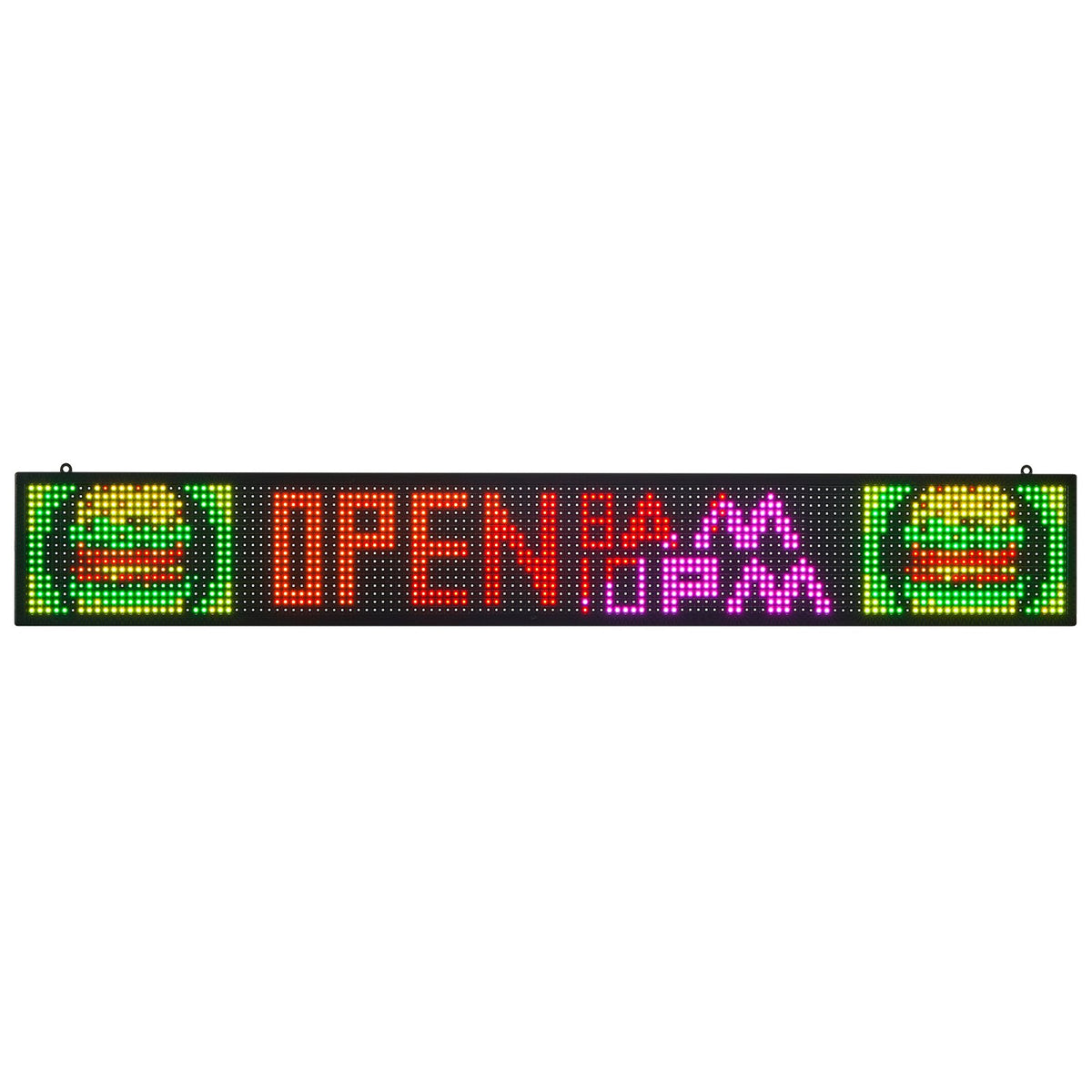 Programmable LED Sign P10 Full Color Flexible Digital Scrolling Board 52x8"