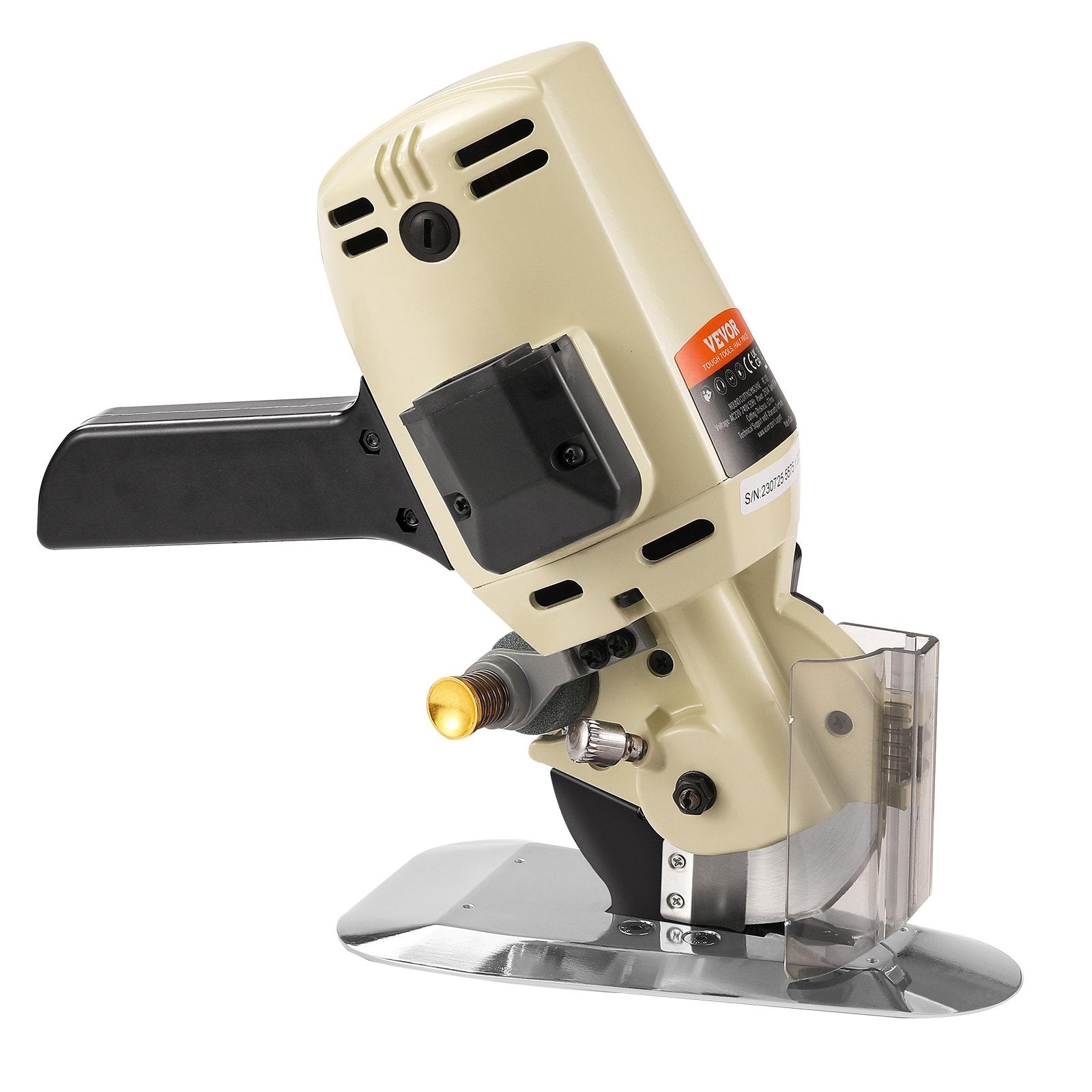 Fabric Cutter 250W Electric Rotary Machine 1.1" Octagonal Knife with Blades