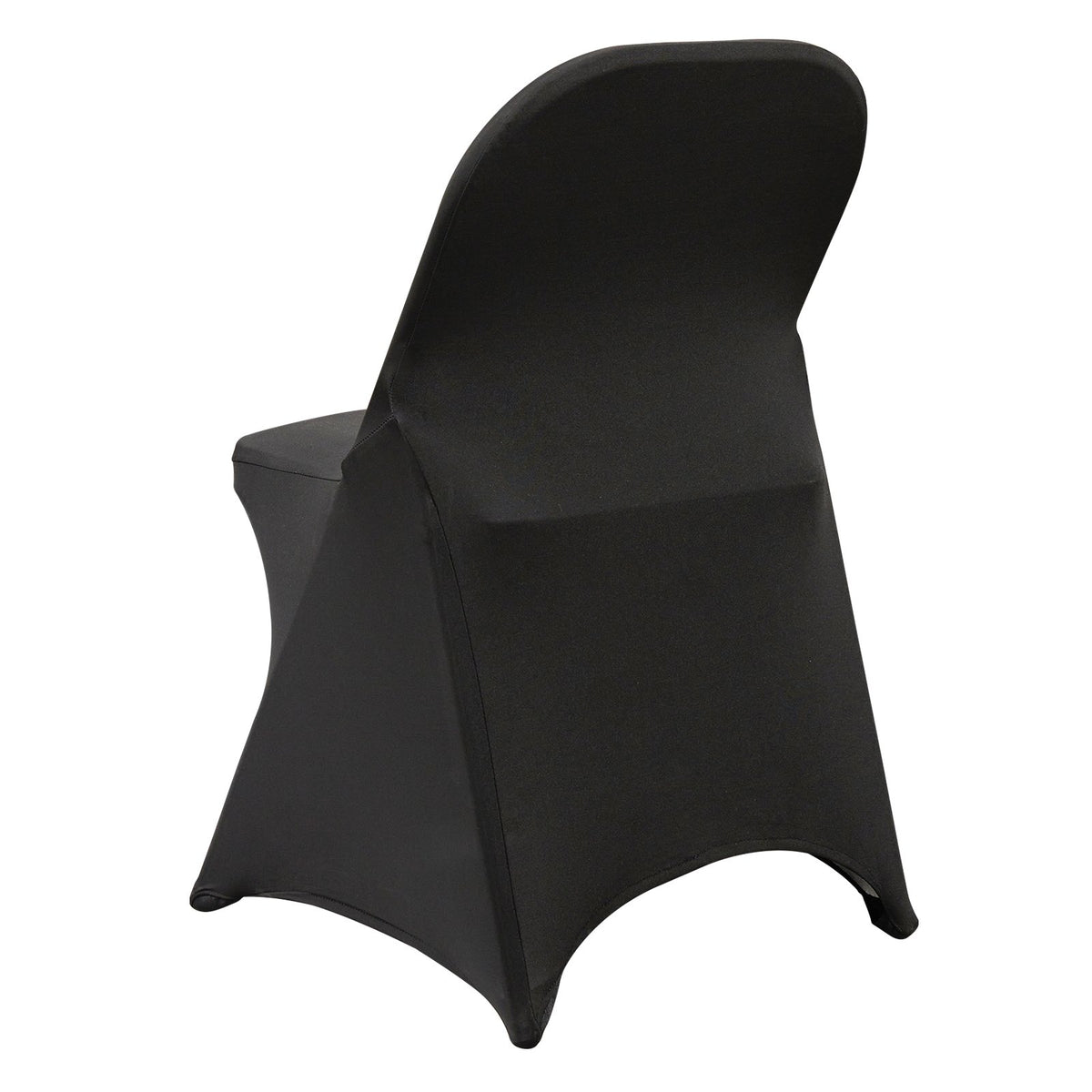 Stretch Spandex Folding Chair Covers, Universal Fitted Cover (100PCS Black)