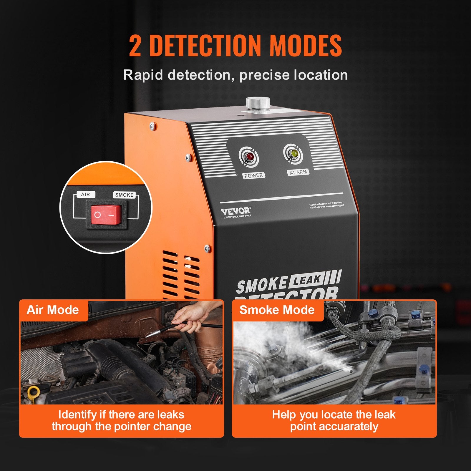 Automotive Smoke Machine Leak Detector EVAP Tester with Built-in Air Pump